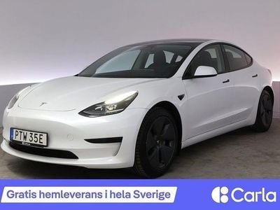 Begagnad Tesla Model 3 Standard Range Plus 239 kW (325 HK) 2021 Vit Sedan