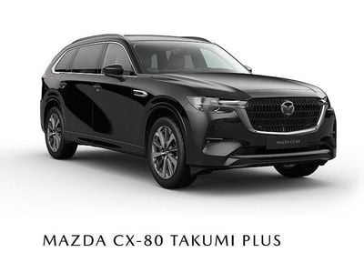 Jet black Ny 2026 Mazda CX-80 Takumi-Line SUV | 699 500 kr