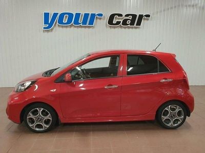 Begagnad Kia Picanto 67 HK (49 kW) 2016 Röd (rödmetallic) Halvkombi