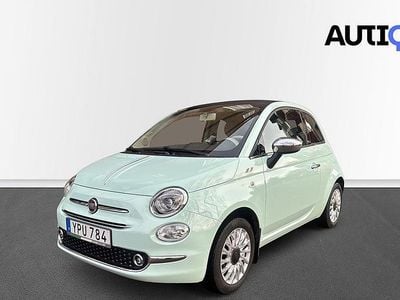 Grön (dew green) Begagnad 2017 Fiat 500C Lounge Cab | 89 000 kr (Bra pris)