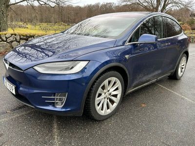 begagnad Tesla Model X 100D 6-Sits Drag Exportnettopris 1Äg.Sv-Såld