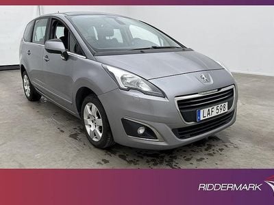 Grå Begagnad 2015 Peugeot 5008 Minibuss | 94 800 kr (Marknadspris)