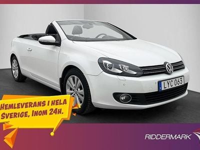 Begagnad VW Golf Cabriolet 160 HK (117 kW) 2011 Vit Cab