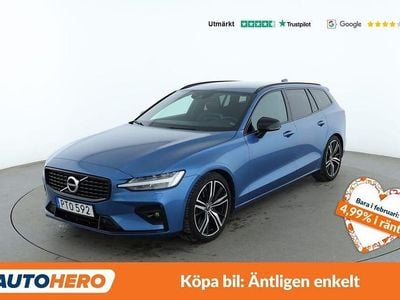 Begagnad Volvo V60 R-Design 253 HK (186 kW) 2019 Blå Kombi