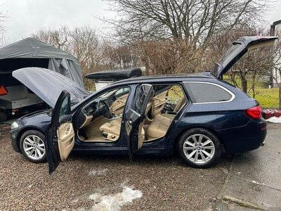 Begagnad BMW 520 184 HK (135 kW) 2011 Mörkblåmet/ helläder naturfärg ..snyggast Kombi