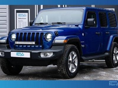 Begagnad Jeep Wrangler Unlimited Sahara 272 HK (200 kW) 2018 Blå SUV