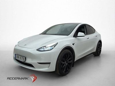 Begagnad Tesla Model Y Long Range AWD 378 kW (514 HK) 2021 Vit SUV