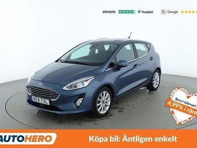 Blå Begagnad 2020 Ford Fiesta Titanium Halvkombi | 107 000 kr (Bra pris)