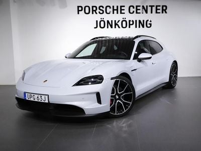 Ny Porsche Taycan 4S Sport Turismo 400 kW (544 HK) 2025 Röd Sedan