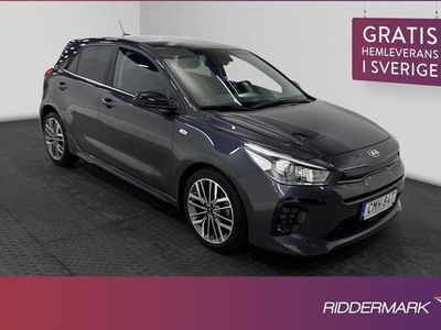 begagnad Kia Rio 1.0 GT-Line Kamera CarPlay Rattvärme Välservad 2020, Halvkombi