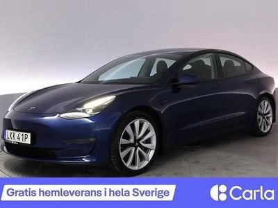 Blå Begagnad 2021 Tesla Model 3 Long Range AWD Sedan | 274 990 kr (Marknadspris)