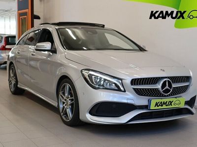 begagnad Mercedes CLA200 Shooting Brake AMG Carplay B-Kamera Pano MOMS 156hk