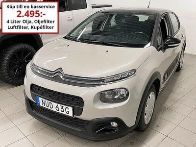 Begagnad Citroën C3 PureTech 83 HK (61 kW) 2020 Grå Halvkombi