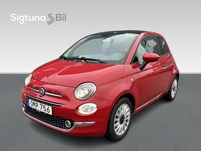 Röd Begagnad 2016 Fiat 500 Lounge Halvkombi | 79 900 kr (Marknadspris)