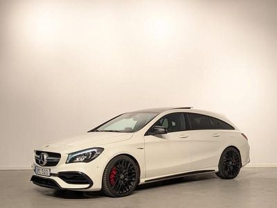 Vit Begagnad 2017 Mercedes CLA45 AMG Shooting Brake AMG Kombi | 319 900 kr (Marknadspris)