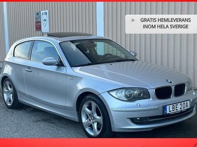 begagnad BMW 120 i 3-dörrars Advantage Euro 4, Taklucka, Ny servad 2007, Personbil