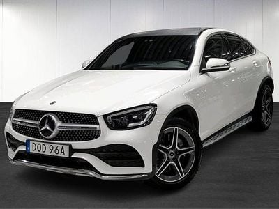 Vit Begagnad 2019 Mercedes GLC220 AMG line Sportkupé | 389 000 kr (Marknadspris)