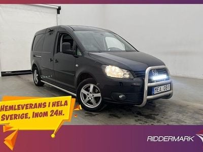 Svart Begagnad 2012 VW Caddy Maxi Minibuss | 99 800 kr (Lite dyr)