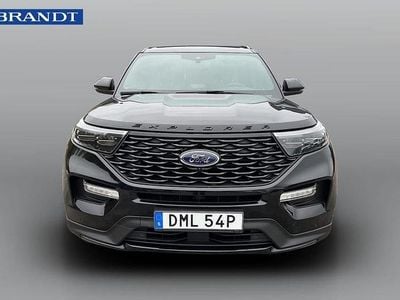 Svart Begagnad 2020 Ford Explorer Hybrid Platinum SUV | 449 900 kr (Dyr)