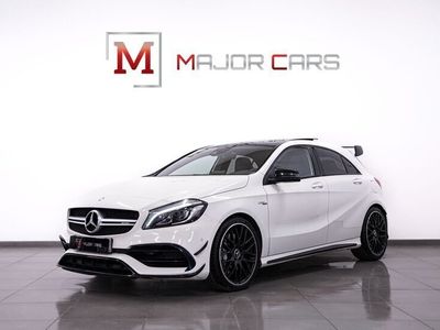 begagnad Mercedes A45 AMG AMG4M Aeropaket Pano Sportavgas 381hk