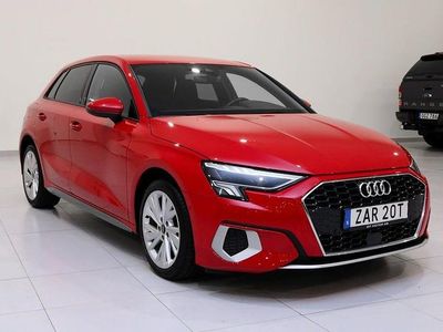 Begagnad Audi A3 Comfort 150 HK (110 kW) 2021 Röd Sedan