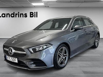 Mörkgrå Begagnad 2020 Mercedes A180 AMG line Halvkombi | 269 900 kr (Marknadspris)