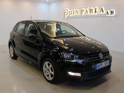 Begagnad VW Polo Comfortline 86 HK (63 kW) 2010 Svart Halvkombi
