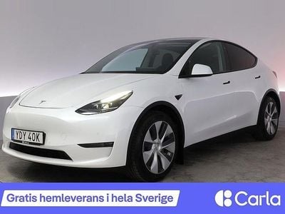 Vit Begagnad 2021 Tesla Model Y Long Range AWD SUV | 366 990 kr (Bra pris)