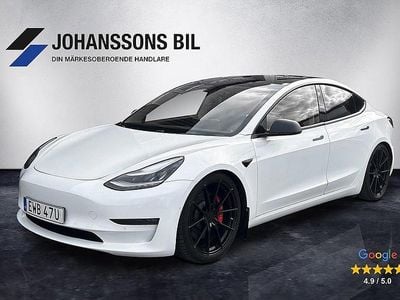 Begagnad Tesla Model 3 Performance 461 kW (627 HK) 2019 Vit Sedan