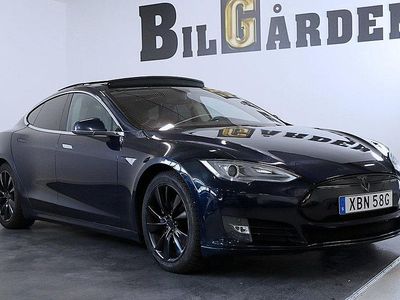 Begagnad Tesla Model S 2013 Blå Halvkombi