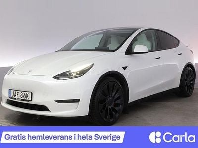 Vit Begagnad 2023 Tesla Model Y Performance SUV | 434 900 kr (Marknadspris)