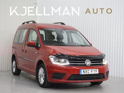 Begagnad VW Caddy 102 HK (75 kW) 2016 Röd Minibuss