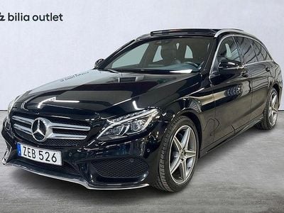 Begagnad Mercedes C220 AMG 170 HK (125 kW) 2017 Svart Kombi