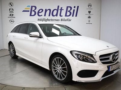 Begagnad Mercedes C220 AMG line 170 HK (125 kW) 2018 Vit Kombi