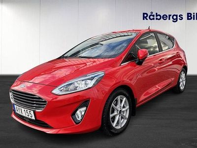 Röd Begagnad 2018 Ford Fiesta Titanium Halvkombi | 179 800 kr (Dyr)