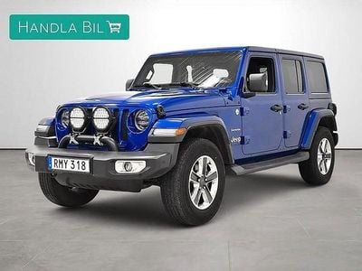 Blå Begagnad 2018 Jeep Wrangler Unlimited Sahara SUV | 359 900 kr
