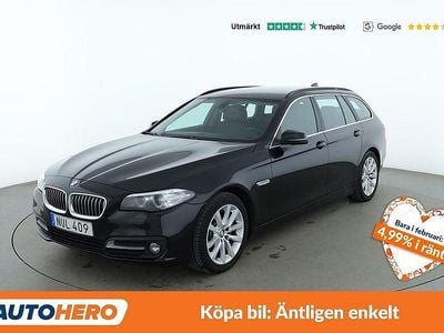 Svart Begagnad 2015 BMW 520 Kombi | 150 000 kr (Marknadspris)