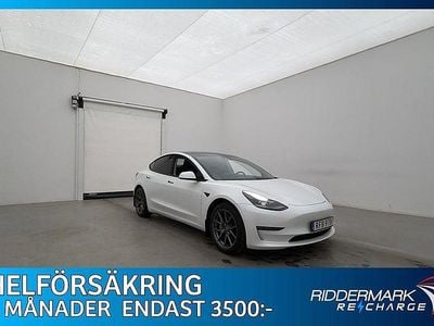 Begagnad Tesla Model 3 Long Range AWD 366 kW (498 HK) 2021 Vit Sedan