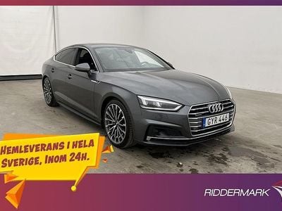 Grå Begagnad 2018 Audi A5 Sportback S-Line Halvkombi | 264 800 kr (Marknadspris)