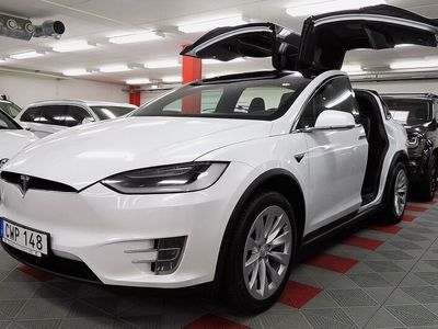 begagnad Tesla Model X 90D 6-Sits Drag CCS DRAG LUFTJÄDRING Pärlaeffekt 2017, SUV