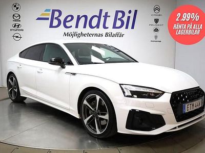 Begagnad Audi A5 Sportback S-Line 265 HK (194 kW) 2020 Vit Halvkombi