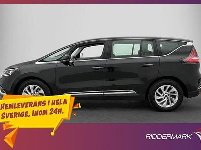 Svart Begagnad 2016 Renault Espace Minibuss | 158 900 kr (Marknadspris)