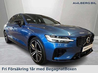 begagnad Volvo S60 Recharge T8 R-Design, Loungepaket, Ljuspaket, Förarstöd, Dragkrok Halvautomatisk