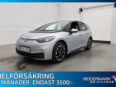 Begagnad VW ID.3 Pro Performance 150 kW (204 HK) 2020 Silver Halvkombi
