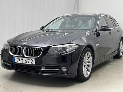 Svart Begagnad 2015 BMW 520 Kombi | 107 000 kr (Superpris)