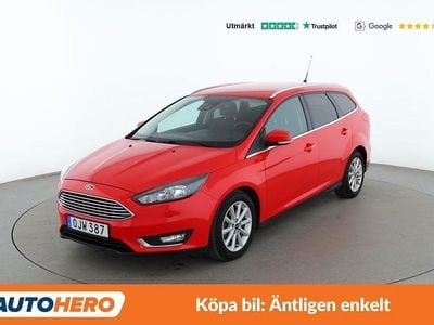 Begagnad Ford Focus Titanium 126 HK (92 kW) 2016 Röd Kombi
