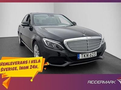 Svart Begagnad 2015 Mercedes C300e Sedan | 229 900 kr