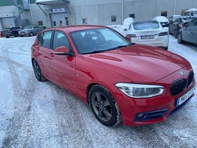 Begagnad BMW 116 Sport Line 116 HK (85 kW) 2015 Röd Halvkombi