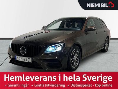 Begagnad Mercedes E220 AMG 194 HK (142 kW) 2018 Mörkbrun Kombi