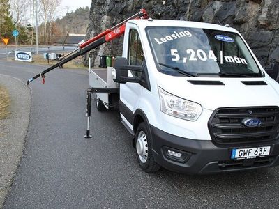 begagnad Ford Transit Custom Flak med Kran ML 180,3 2022, Husbil